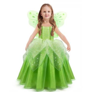 Imagem de Fantasia de Halloween Axaxa Tinker Bell Fairy com asas para meninas