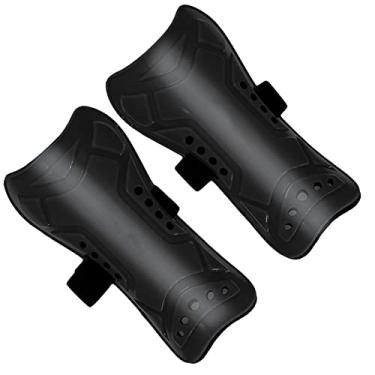 Imagem de Generic Protetores de Perna de Futebol, Proteção Confortável e Boa, Resistente a Impactos, Caneleiras de Futebol Infantil, 1 par para Férias (Preto)