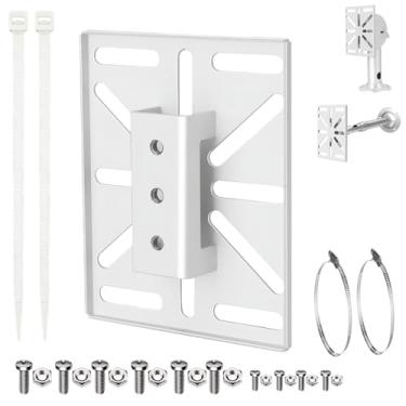 Imagem de Placa adaptadora de montagem de câmera de segurança universal - suporte de parede/teto para CCTV, PTZ, câmeras domo (construção de ferro) (um adaptador de placa de montagem de câmera CCTV)