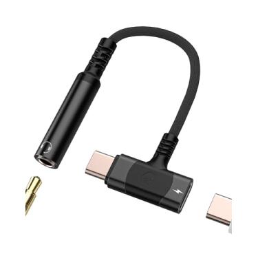 Imagem de Adaptador de áudio USB C para 3,5 mm tipo C divisor de fone de ouvido de carregamento (2 em 1) para iPhone 17 16 15 Pro Max DAC auxiliar fêmea cabo carregador dongle para Apple para iPad compatível