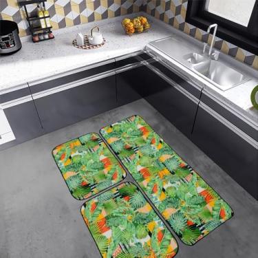 Imagem de Passadeira, Tapetes Cozinha Antiderrapante Kit 3 Pecas，Estilo Natural Antiderrapante e DuráVel(11311-V1)