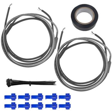 Imagem de Lomens SH201 Kit de reparo de reposição para refrigerador Samsung para refrigerador secundário aquecedor secundário drenagem porta descongelamento (2 conjuntos)