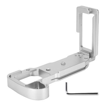 Imagem de Jectse Placa L de Liberação Rápida, Suporte L Vertical de Liga de Alumínio Com Furo de Parafuso de 1/4 de Polegada, para Câmera X H1 (SILVER)