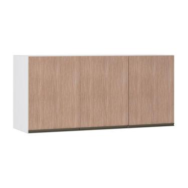 Imagem de Maleiro Ponte Aérea 3 Portas 145cm Branco C/Cumaru