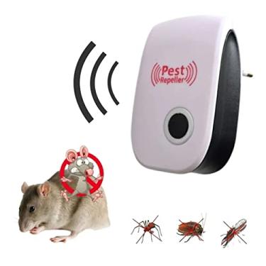 Imagem de Repelente Eletrônico Ultrassônico Espanta Ratos E Insetos ECOCOZY (Branco)