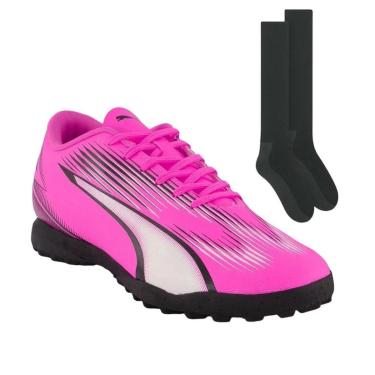 Imagem de Kit Chuteira Society Puma Ultra Match + Par de Me-Masculino
