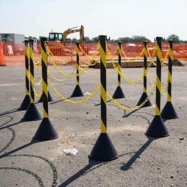 Imagem de Organizador de Filas Premium 10 Pedestais de Sinalização 45 Metros Cor