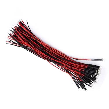 Imagem de Generic Cabo Flexível Com Economia de Energia, 50 Peças de Led Pré-prendido, Diodos Led Difusos, Brinquedos Transparentes de água Dc 9-12v para Iluminação Industrial de Hobby (3mm)