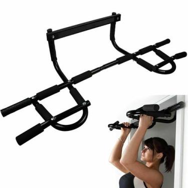 Imagem de Barra Porta Multifuncional Fixa Portátil Musculação Calistenia Flexão 