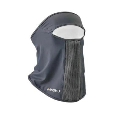 Imagem de Máscara Facial Completa Respirável Anti-UV Em Seda Gelada Com Proteção