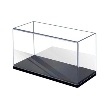Imagem de harayaa Vitrine transparente para exibição de miniaturas de carros na escala 1:43, com tampa transparente, ideal para mesa, para presentear e guardar objetos
