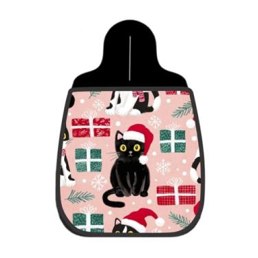 Imagem de Lixeira De Carro Organizador Gato Natal Presentes Rosa Claro