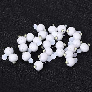 Imagem de Hyuduo 100 Pçs Mini Luzes de Bola Led Lâmpadas Decorativas de Plástico para Festa de Casamento Decoração de Casa Brilhante Luz Eficiente Festivais de Aniversário de Natal (Luz Branca)