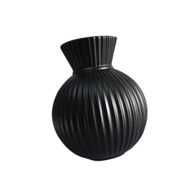 Imagem de Generic Vaso de flores secas, arranjo criativo de flores para mesa, vaso decorativo simples para mesa de jantar, escrivaninha ou móvel de TV, Black L