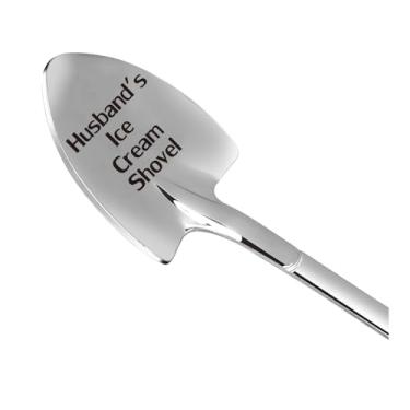 Imagem de Pá de sorvete do marido, presente de casamento de aniversário para marido, colher de sorvete de aço inoxidável, presente exclusivo para marido, aniversário, Natal, Ação de Graças