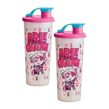Imagem de Kit 2 Copos Infantis Tupperware com Bico Arlequina 470ml