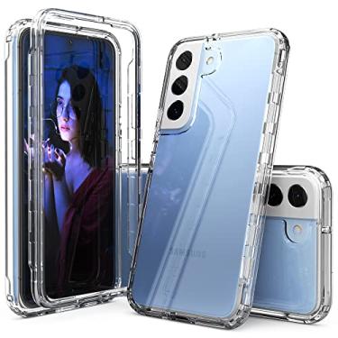 Imagem de IDYStar Capa para Galaxy S23 transparente [anti-amarelo], híbrida 2 em 1 com amortecedor de TPU leve, à prova de choque, antiarranhões, proteção resistente, ajuste fino, capa para Galaxy S23 de 6,1