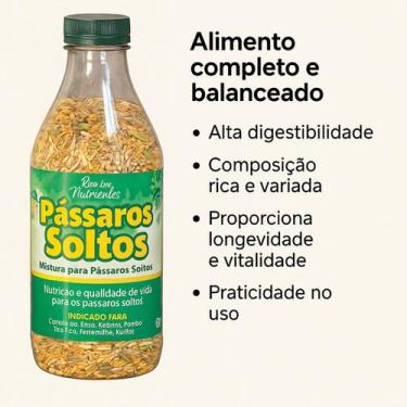 Imagem de Alimentador Comedouro para passaros Passarinho Livre + Comida passaros