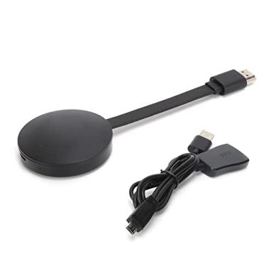 Imagem de Cryfokt Adaptador de Exibição de Tela de Espelhamento de Interface Multimídia de Alta Definição Sem Fio G2 para Vários Dispositivos, Taxa de Transmissão Rápida para Reuniões Eficientes, Material