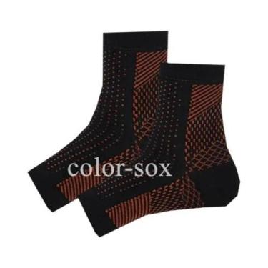 Imagem de Meias De Compressão Para Suporte De Tornozelo, 2 Pares, Design De Dedo