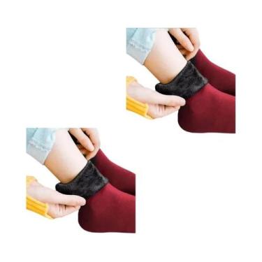 Imagem de Meias Térmicas De Veludo Para Inverno Femininas, 1/2/4 Pares, Quentes,