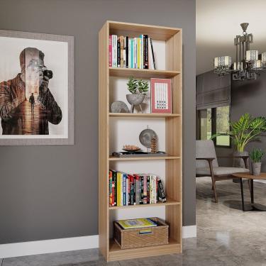 Imagem de Estante Livreiro Multiuso 5 Nichos Montreal Yescasa Amadeirado Montana Perfect Wood