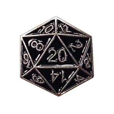 Imagem de Broche D&ampD Dnd - RPG - CN, Prata