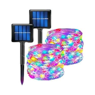 Imagem de Luz Solar LED À Prova d'Água Luzes De Cordão Externas 8 Modos Luzes De