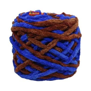 Imagem de Fio De Poliéster Macio E Grosso (2 Peças) Para Tricô Manual, Crochê, C