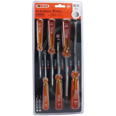 Imagem de Kit Chave de Fenda E Philips 6 Unid Foxlux
