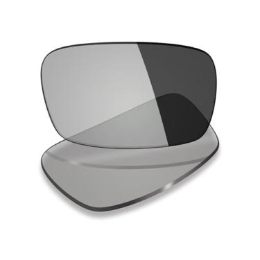 Imagem de Mryok Lentes de reposição UV400 para óculos Oakley Boomstand OX5042 de 52 mm, HD Polarized, proteção UV, resistente a impactos e ajuste perfeito - Cinza fotocromático anti luz azul
