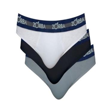 Imagem de Kit/3 Cuecas Slip Zorba 633764 Masculina Max Algodão T. P/GG, G, 265, 