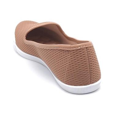 Imagem de Sapatilha Feminina Alpargatas Moleca Nude, Nude lona losango, 36