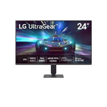 Imagem de Monitor Gamer 24” LG UltraGear 24G411A-B 144Hz Full HD 1MS MBR G-SYNC FreeSync Preto