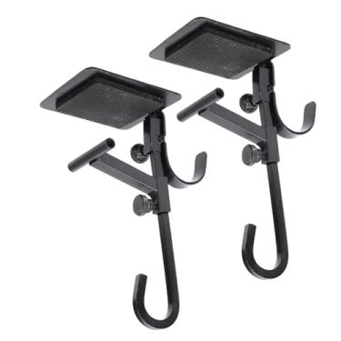 Imagem de SUNGOOYUE Cabide de Manto Ajustável, Meias de Ferro Forjado e Suporte de Gancho Duplo para Guirlandas, Porta Frontal, Sala de Estar, Exibição de Natal