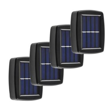 Imagem de Kit 2 Luminárias de Parede LED Solar - Arandelas com 2 Focos, À Prova d'Água, Ideal para Iluminação Externa, Varanda, Jardim e Entrada de Casa (4 peças)