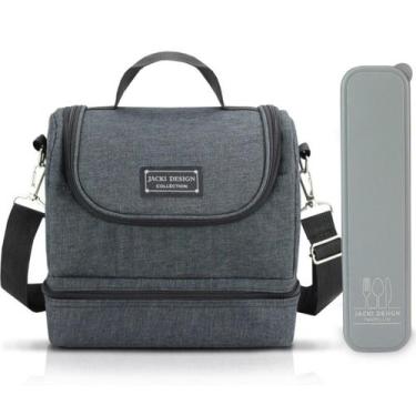 Imagem de Bolsa Térmica Lancheira Necessaire Concept Marmita Lanches Bebidas 2 C