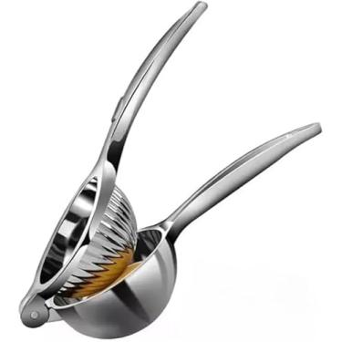 Imagem de Espremedor Limão Aço Inox Maciço Forte Cheff Profissional