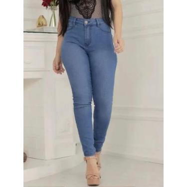 Imagem de Calça Skinny Jeans Modeladora Feminina - NACIONALTENDÊNCIA, Lavagem cl
