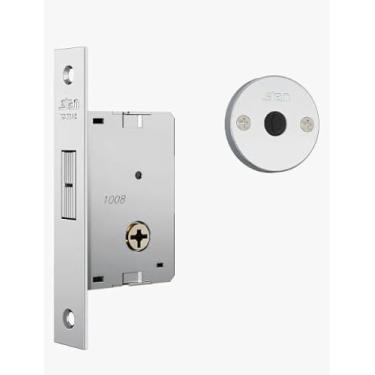 Imagem de Fechadura Stam 1008 Simples Trava Tetra Porta De Correr Inox