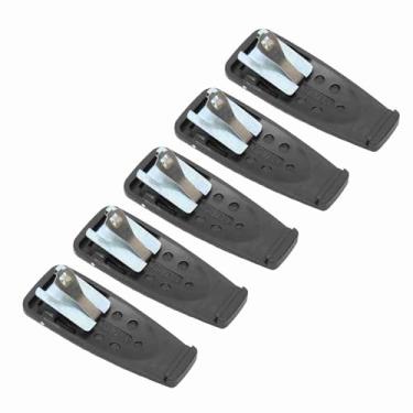 Imagem de Generic Clipe de Cinto para Walkie Talkie Substituição Multifuncional Durável para GP2000 GP88S GP328 Clipe de Cinto de Rádio Portátil de 5 Peças para Cena aplicável: Acessórios para Walkie Talkie