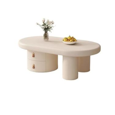 Imagem de x3anggyt5 Mesa de centro luxuosa com gaveta, design minimalista moderno para salas de estar pequenas, mesa lateral de sofá de alta qualidade