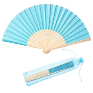 Imagem de 24 peças de Ventoinhas Mão Bambú Seda Falsa Tecido Acessórios Dança Noiva Igreja Presentes Casamento Festa Sacolas