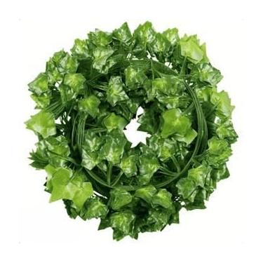 Imagem de 50 Metros de Hera Artificial Pendente Decorativa – Trepadeira Verde Realista com 2,10m Cada Fio(8,4 Metros)