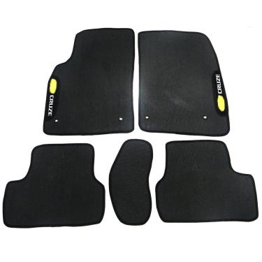 Imagem de Tapete Automotivo Cruze Sport Borracha PVC Preto - Tapecars