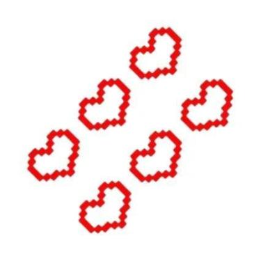 Imagem de Adesivos Decorativos Para Janela De Carro Em Forma De Coração À Prova 