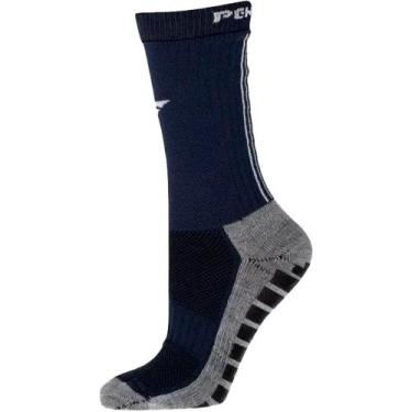 Imagem de Meia Cano Alto Penalty Grip Masculina, Marinho, 34/38