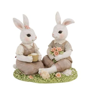 Imagem de Coelho De Pascoa La BellePiquinique No Parque 11,5x10,5x7,5cm 1098968