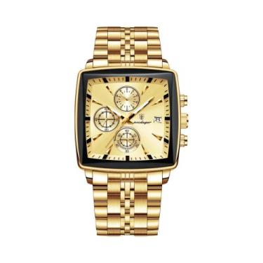 Imagem de Relógio De Pulso Masculino De Quartzo Cronógrafo POEDAGAR De Luxo, À P