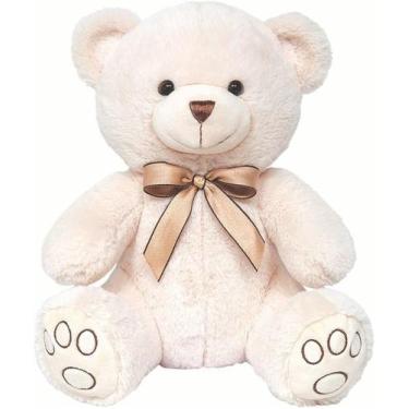 Imagem de Urso De Pelúcia Carinho 30 Cm Buba Toys, Bege, Urso